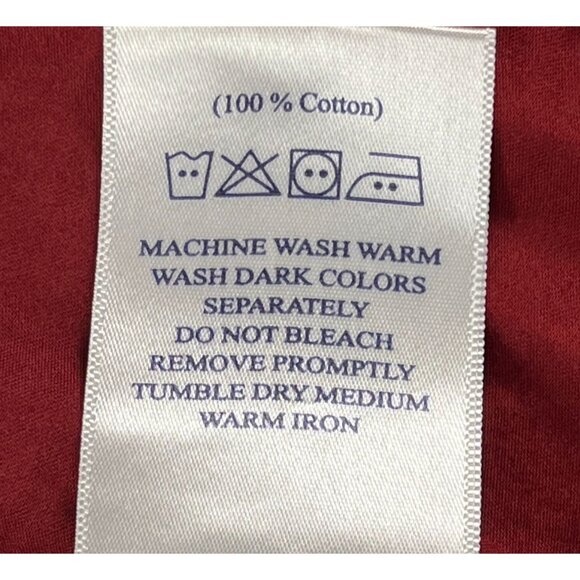 University Of Oxford Custom Fit Button Up Shirt Men's 44 Red Pocket Long Sleeve - Picture 6 of 10